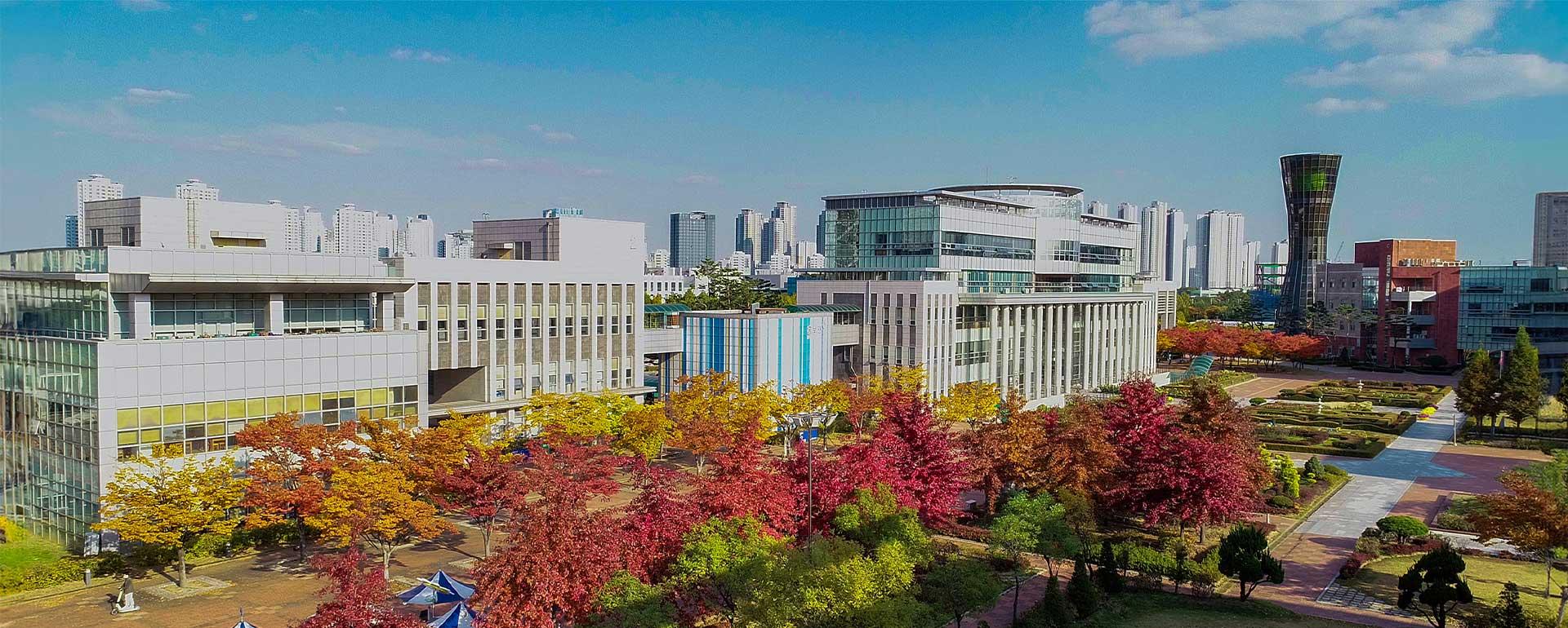 Main building in autumn